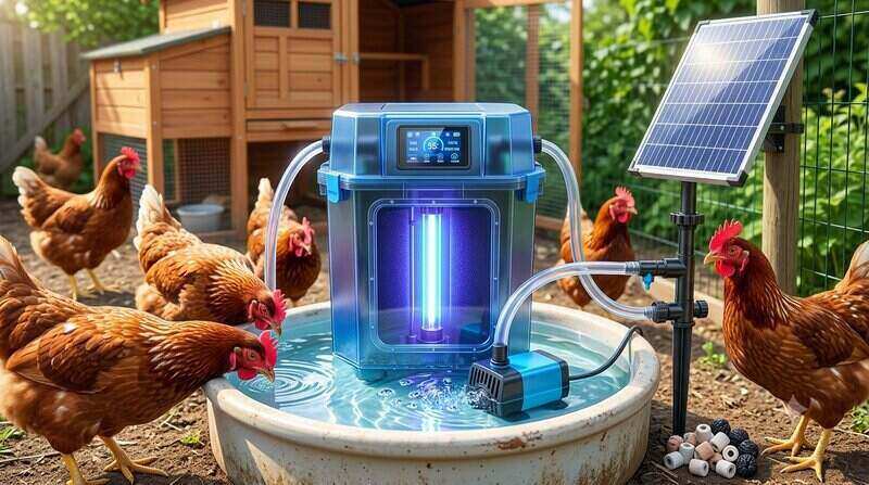 Best Solar Powered UV Water Purifiers for Backyard Chicken Flocks Guide